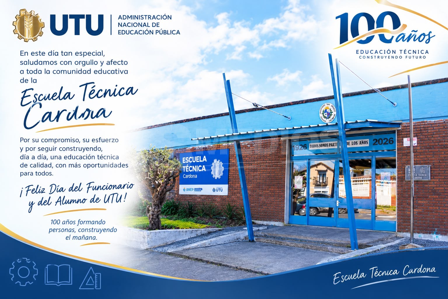 Feliz día del Funcionario y alumno de UTU