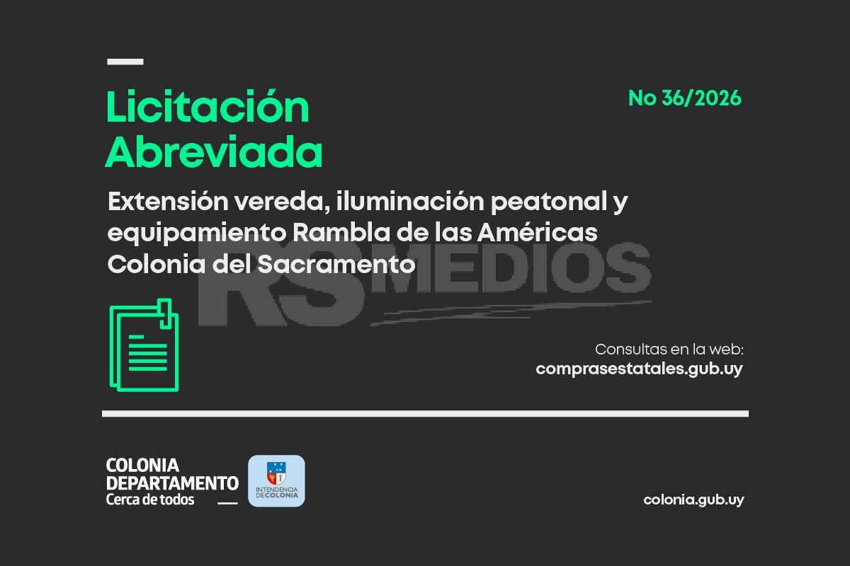 Intendencia realizará extensión de obra en Rambla de las Américas