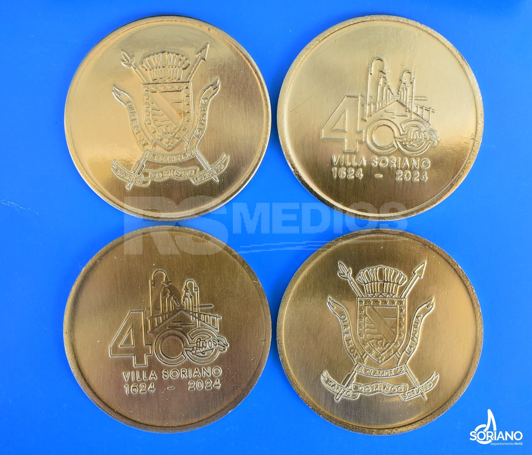 BCU y Soriano presentan monedas por los 400 años de Villa Santo Domingo