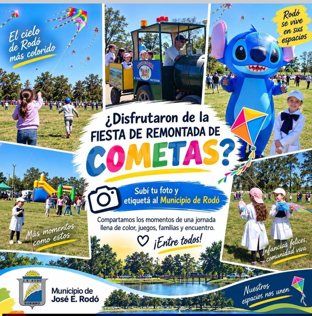 Rodó invita a compartir fotos de la fiesta de Cometas en el parque 33 — imagen 1