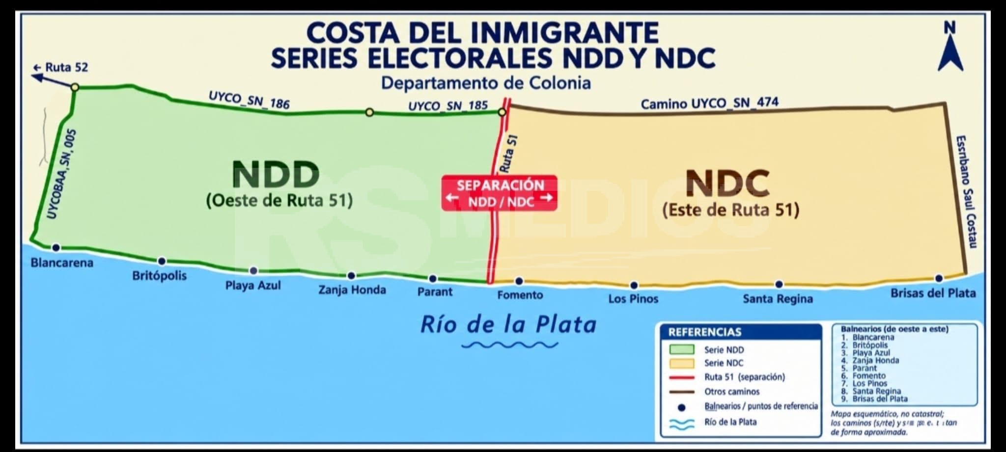 Aprobaron dos series de credenciales para Costa del Inmigrante en La Paz y Valdense