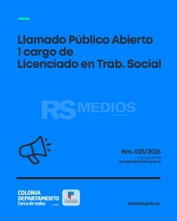La Intendencia de Colonia convoca a licenciados en Trabajo Social para cubrir un cargo — imagen 2
