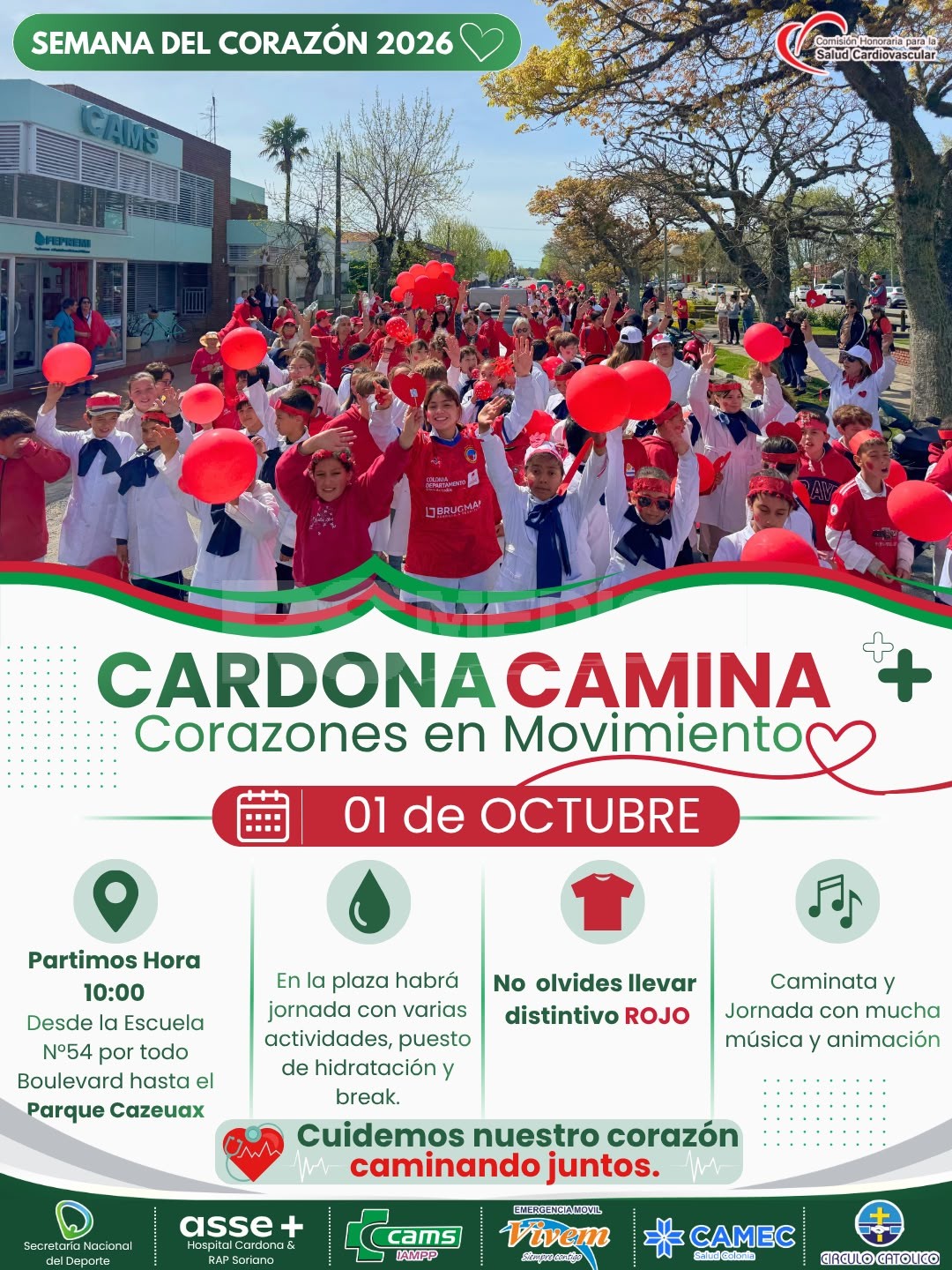 Caminatas por el Día Mundial del Corazón se realizan el 1 y 2 de octubre — imagen 2