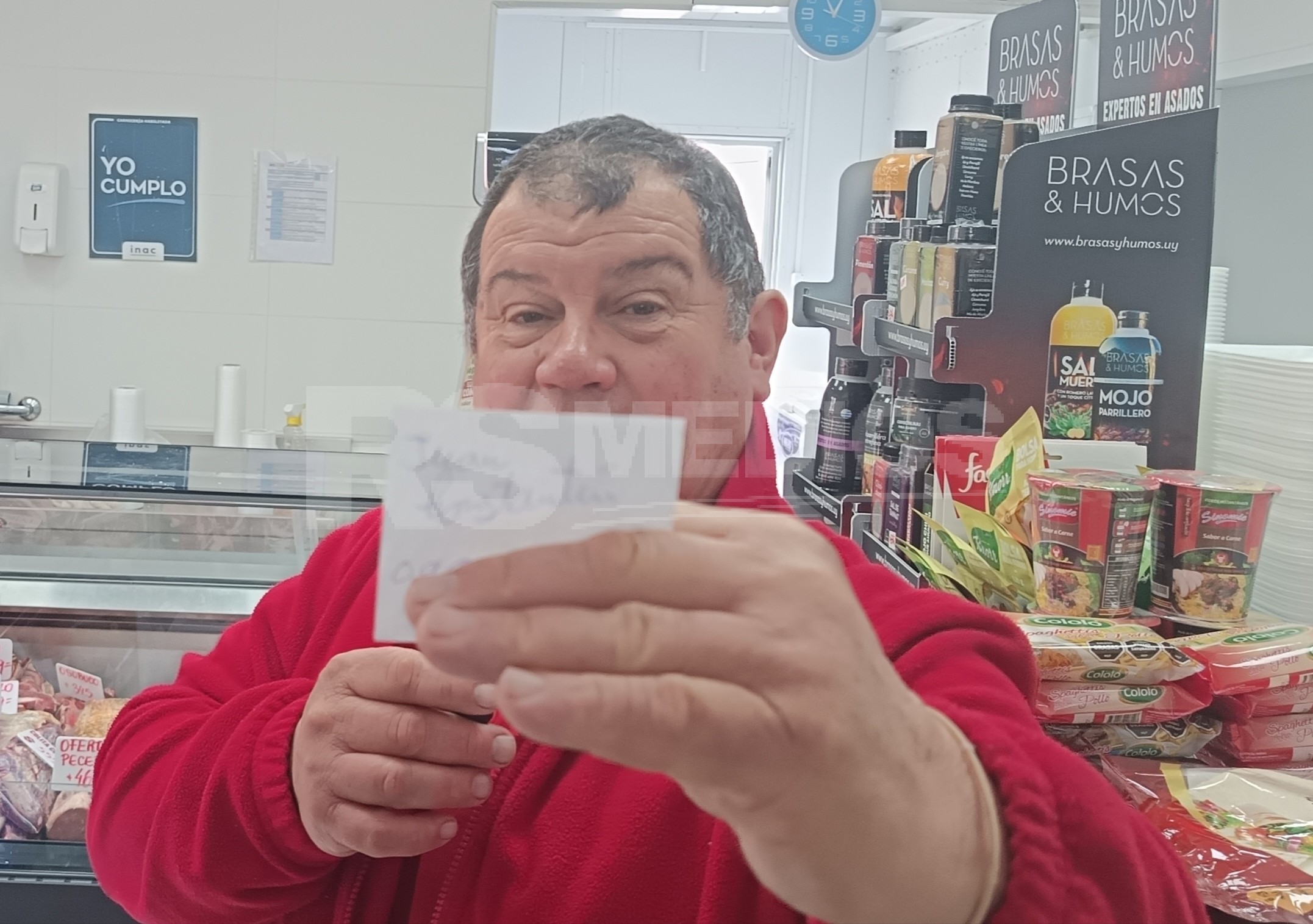 Juan Constatín ganó la orden de compra de $4000 en la promoción de Los Ñatitos