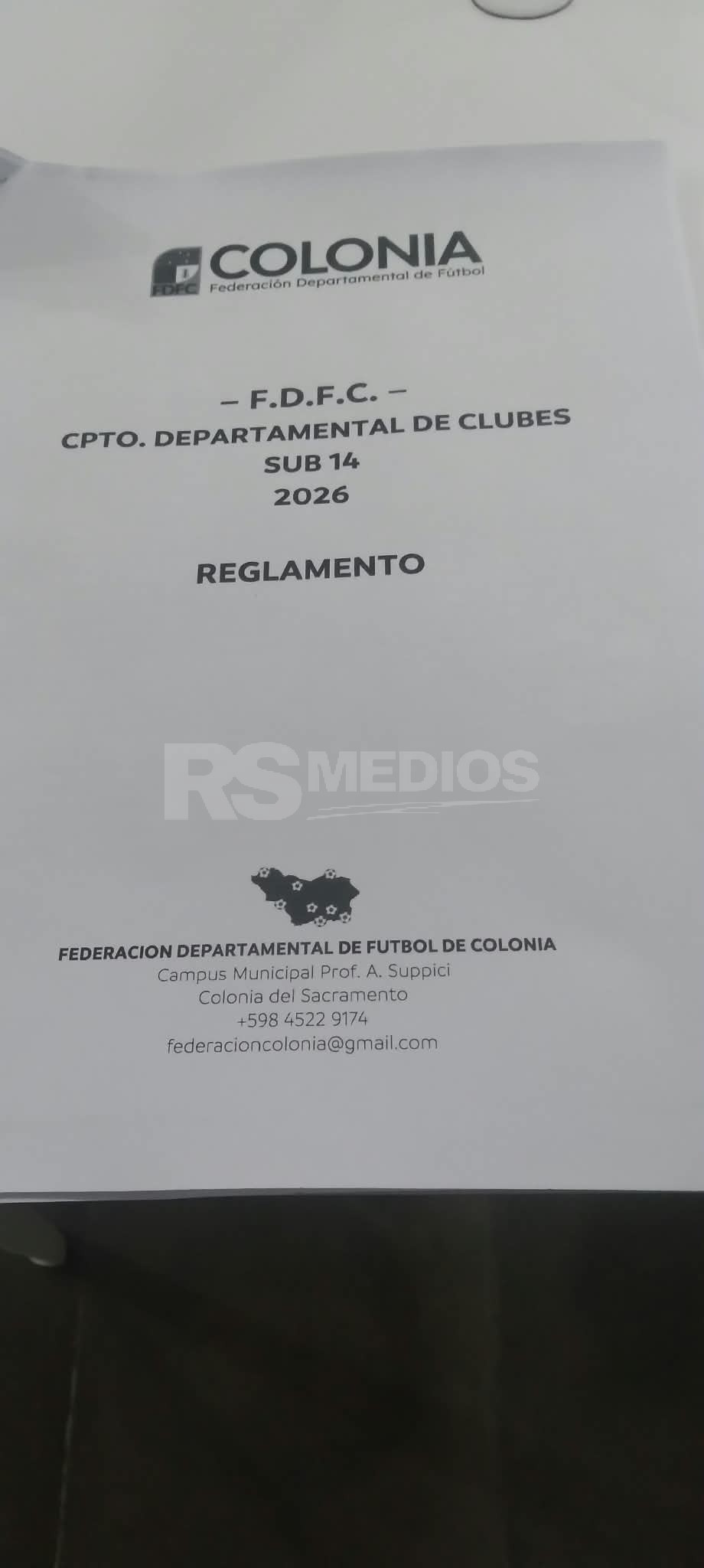 Se lanzó la Sub 14 de la Federación de Fútbol de Colonia con tres equipos de Cardona — imagen 3