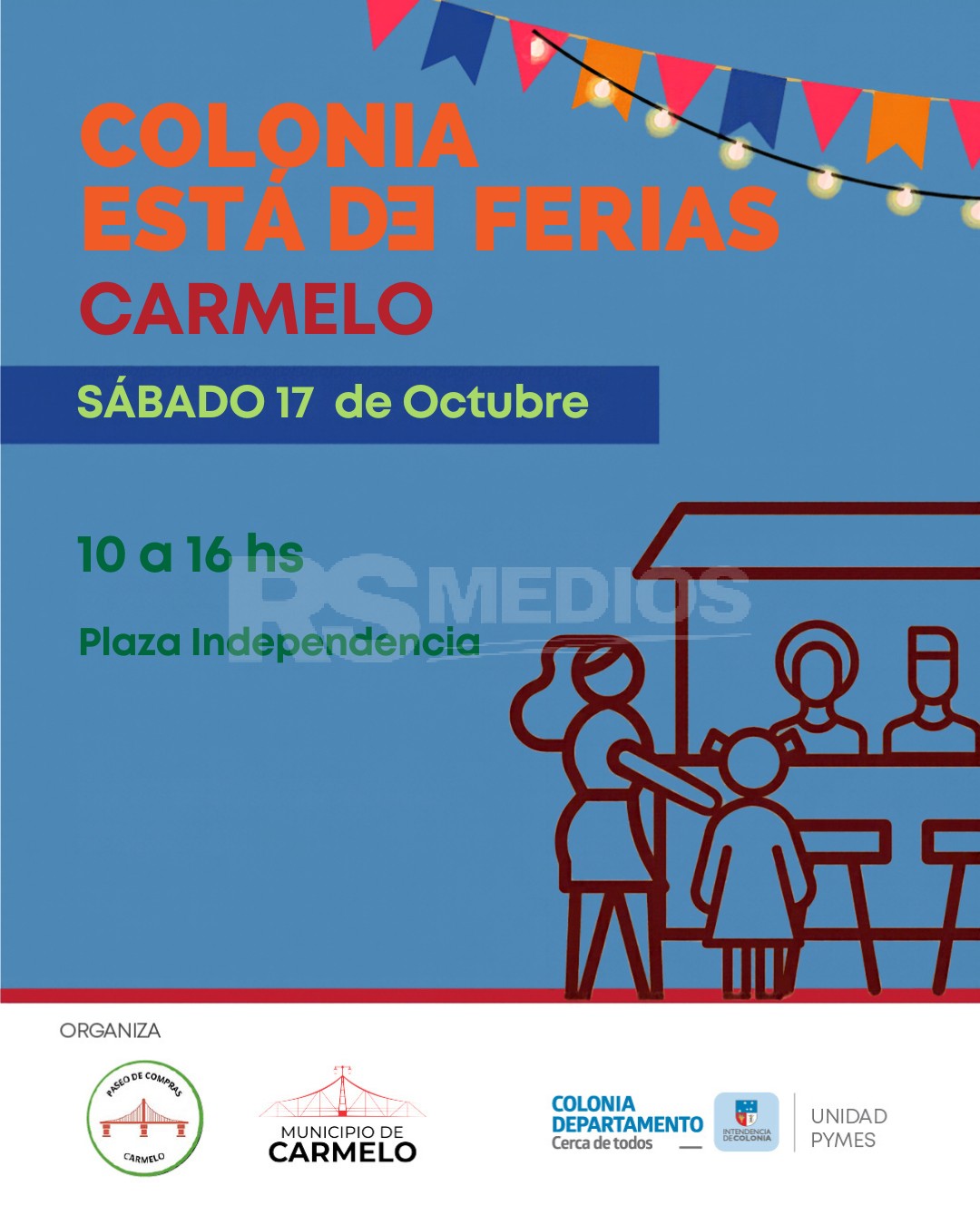 Ferias de emprendedores este sábado en Carmelo, Conchillas y Colonia