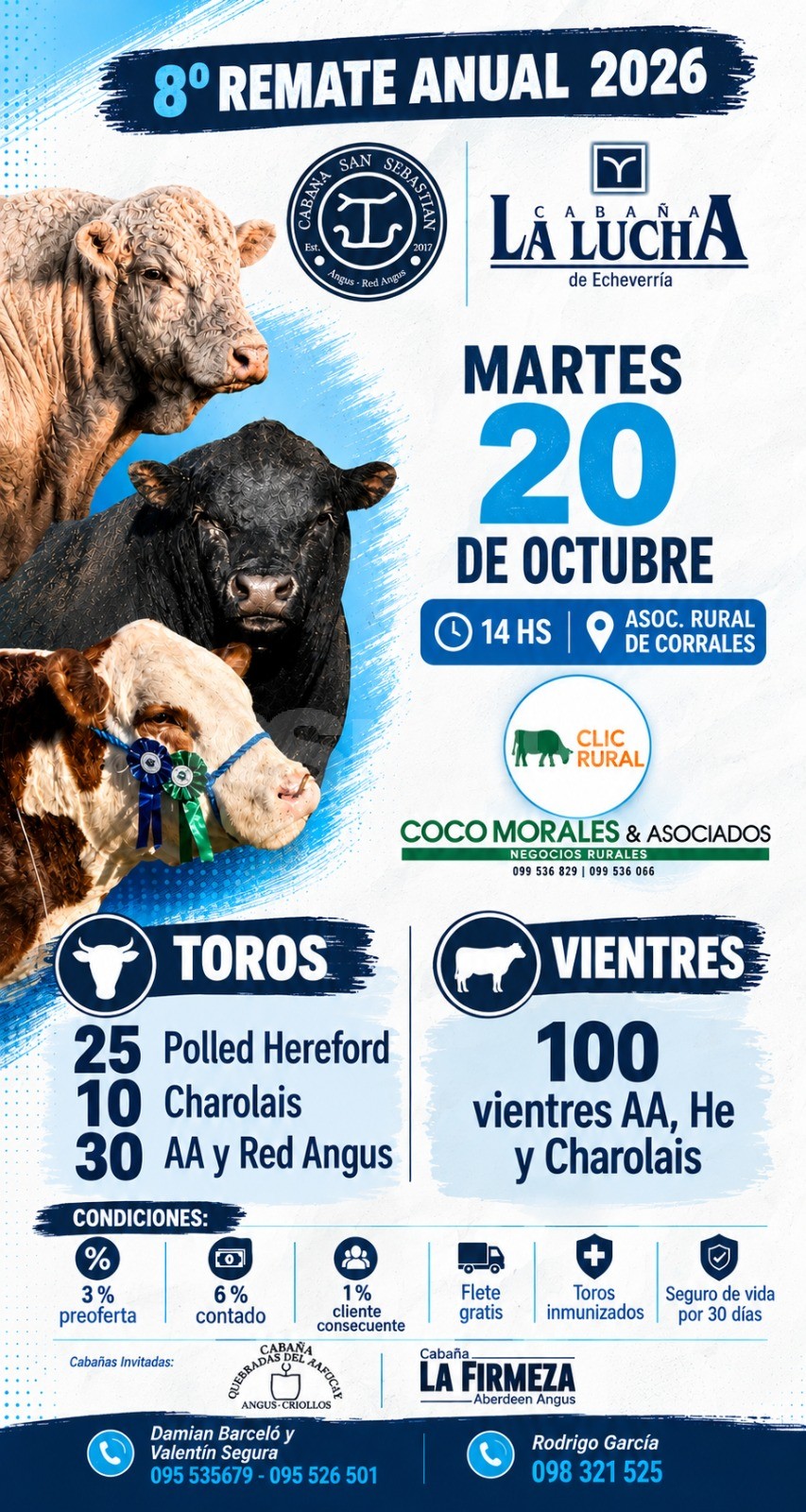 Cabaña La Lucha realiza su octavo remate anual.