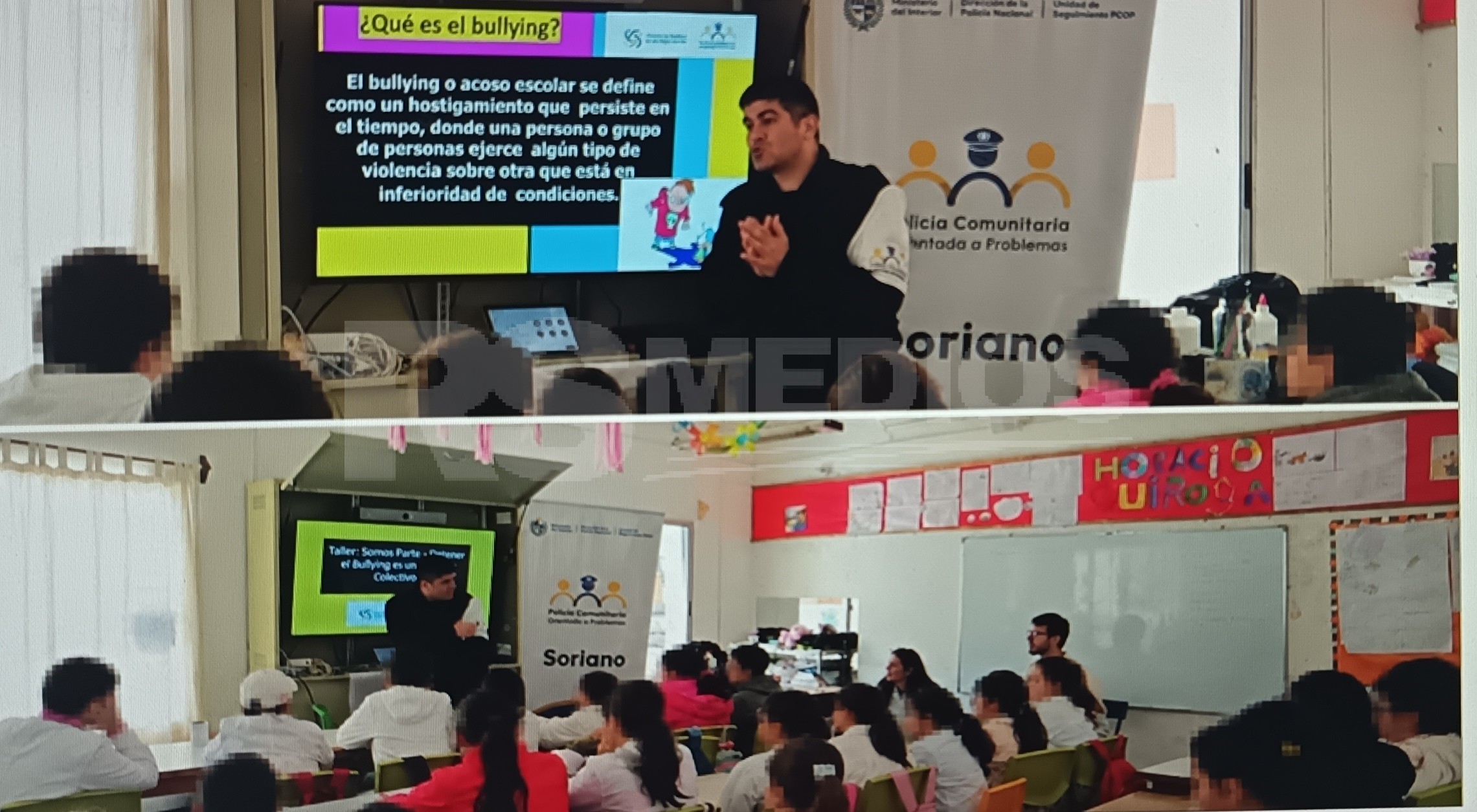 Policía Comunitaria de Soriano dictó talleres sobre bullying en dos escuelas